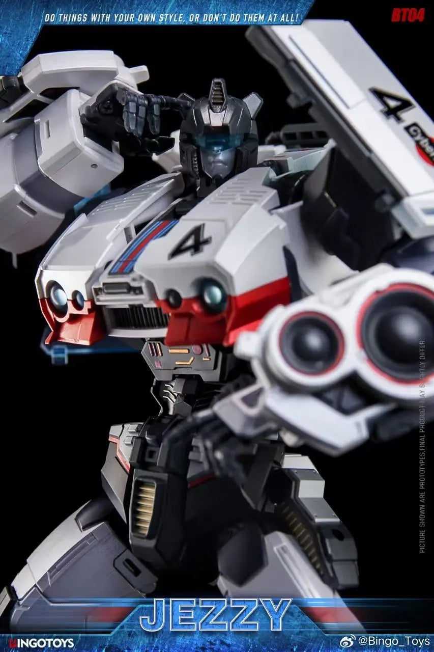[Auf Lager] BingoToys Transformation BT07 Jezzy Jazz Super Soldier BT-07 Auto Actionfigur Roboter Geschenksammlungen