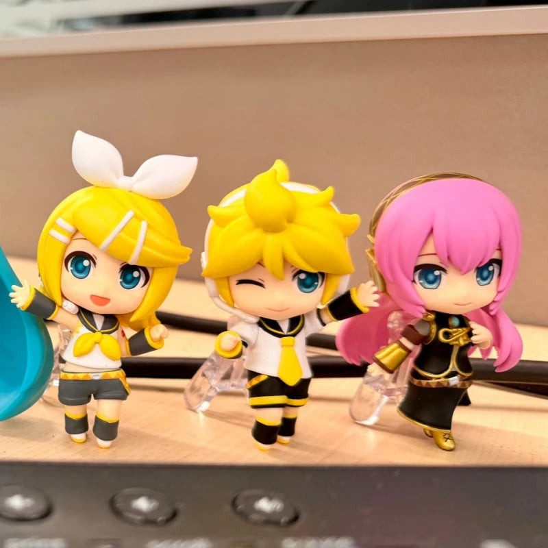 Original Spot GSC Nendoroid Hatsune Miku Kaito Megurine Luka Kagamine Rin Len Meiko Anime Clay Figure Collectible Model Toys