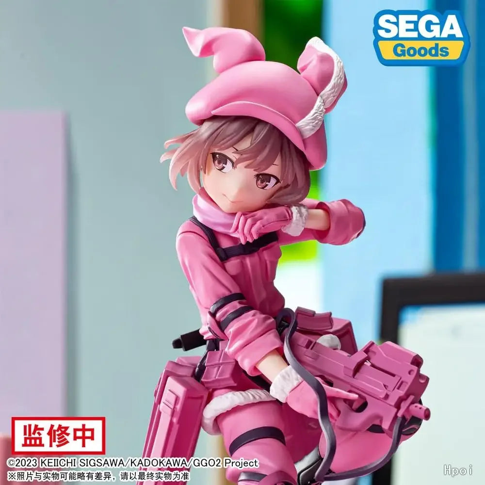 IN Stock SEGA Original Gun Gale Online Llenn Kohiruimaki Karen Anime Action Figure Toys Collectible Desk Decor Model Toy Gifts