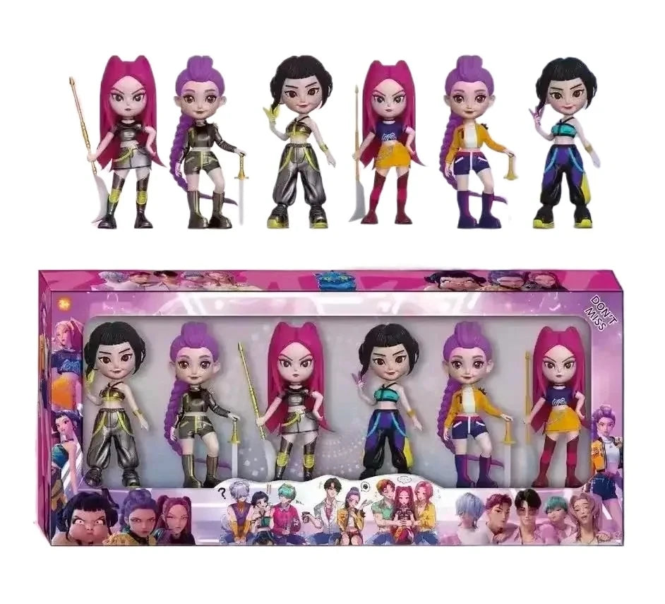2026 NEW Kpop Figure Model Toy Pvc Cartoon Gaming Peripherals Desk Decoration Collection Figures Model Toy for Kid Gift