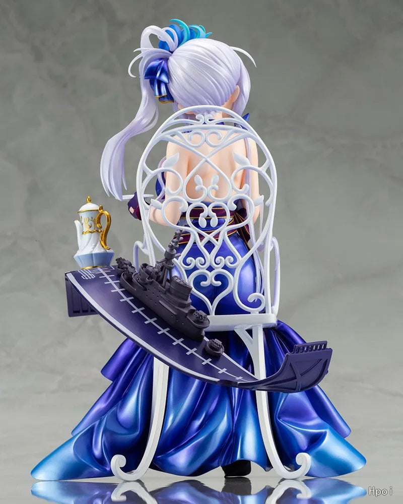 Original in Stock KOTOBUKIYA Azur Blue Route Illustrious Never Ending Tea Party 1/7 Figures Model Toys Gifts Collection