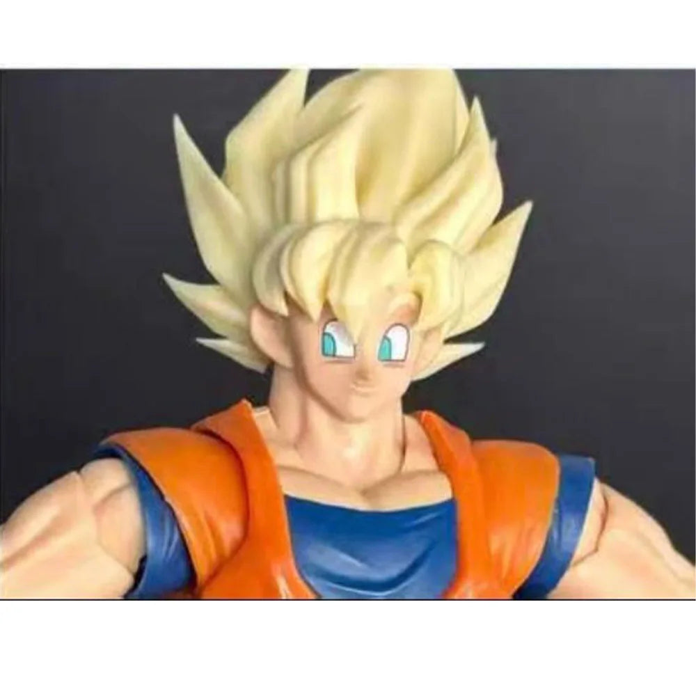 В наличност HM Air Ah005 Dragon Ball Shf Full Power Son Goku Headsculpts Комплект аксесоари Аниме екшън фигурка играчка персонализиран модел подаръци