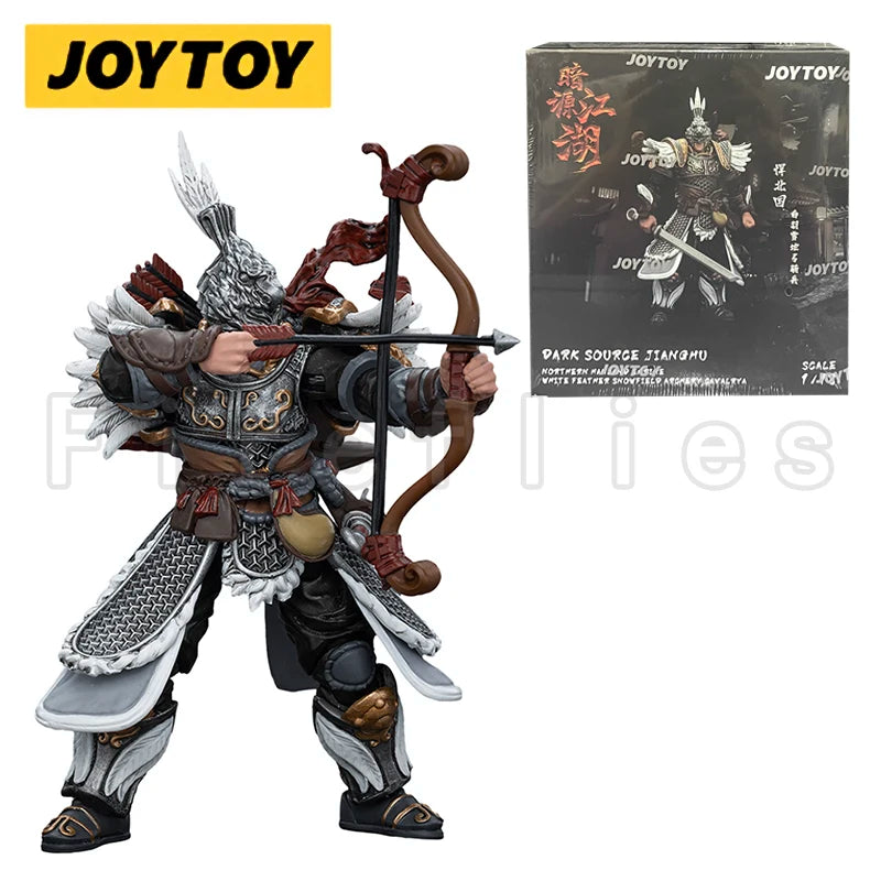 1/18 JOYTOY Action Figure Dark Source JiangHu Northern Hanland Empire White Feather Snowfield Archery Cavalry Horse