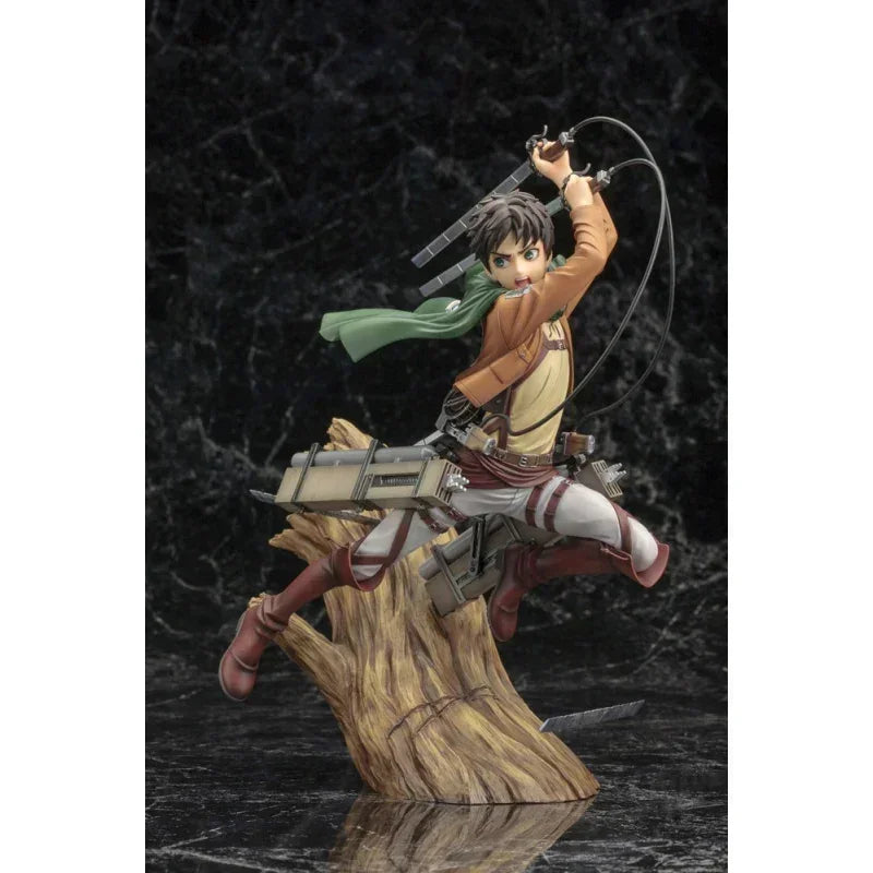 Spot Kotobukiya ARTFX J Eren Yeager Original Anime Figure Attack on Titan Figurine Collection Model Toy