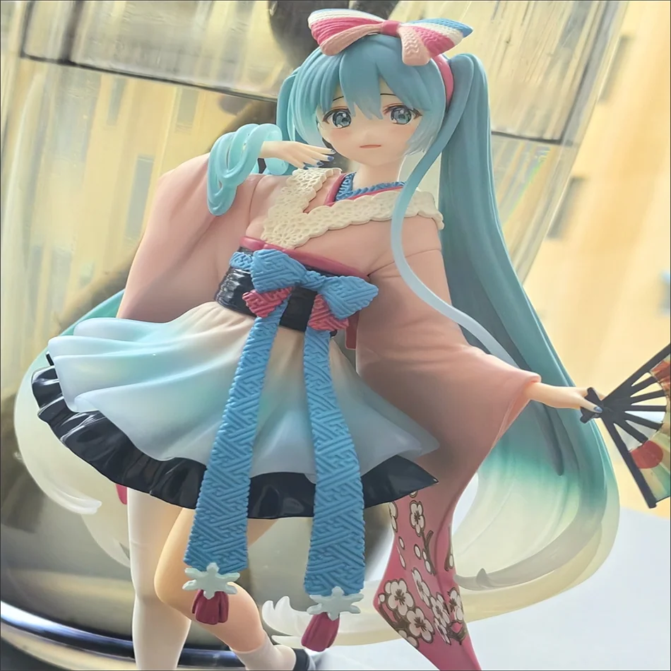 25cm New Hatsune Miku Desktop Cute Action Figure  Tokyo Series Kimono Anime Figurine Kawaii Girl Model Toy Gift