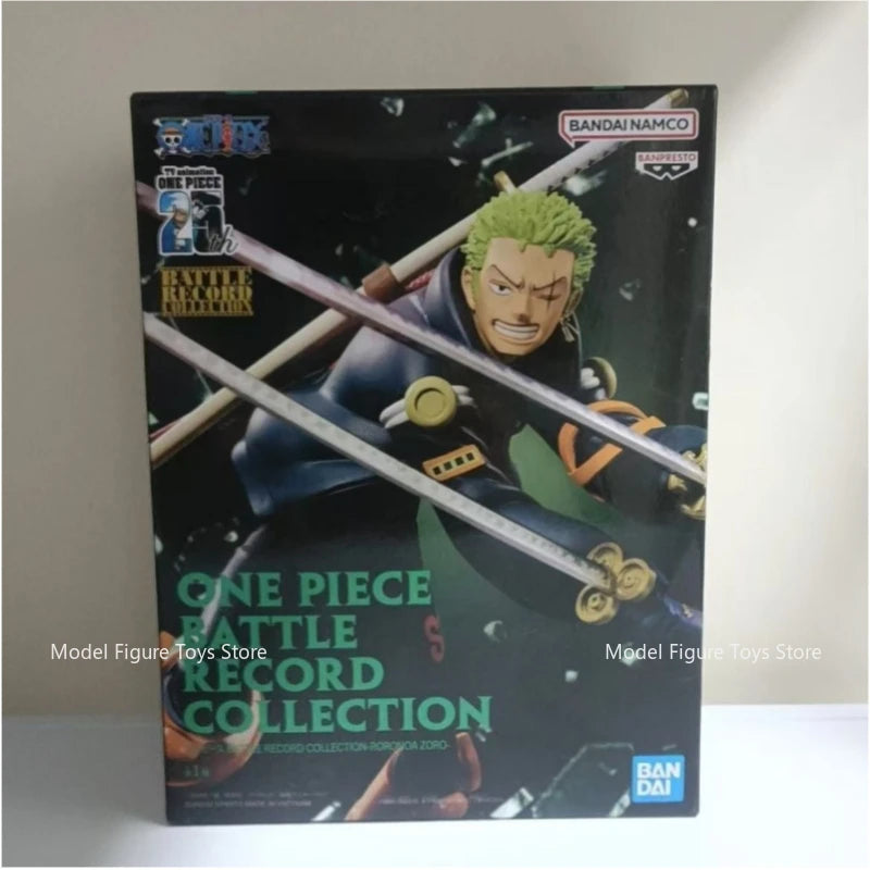 В наличност One Piece Bandai Original Banpreso Anime Battle Record Collection Roronoa Zoro екшън фигурка модел колекционерска играчка подарък