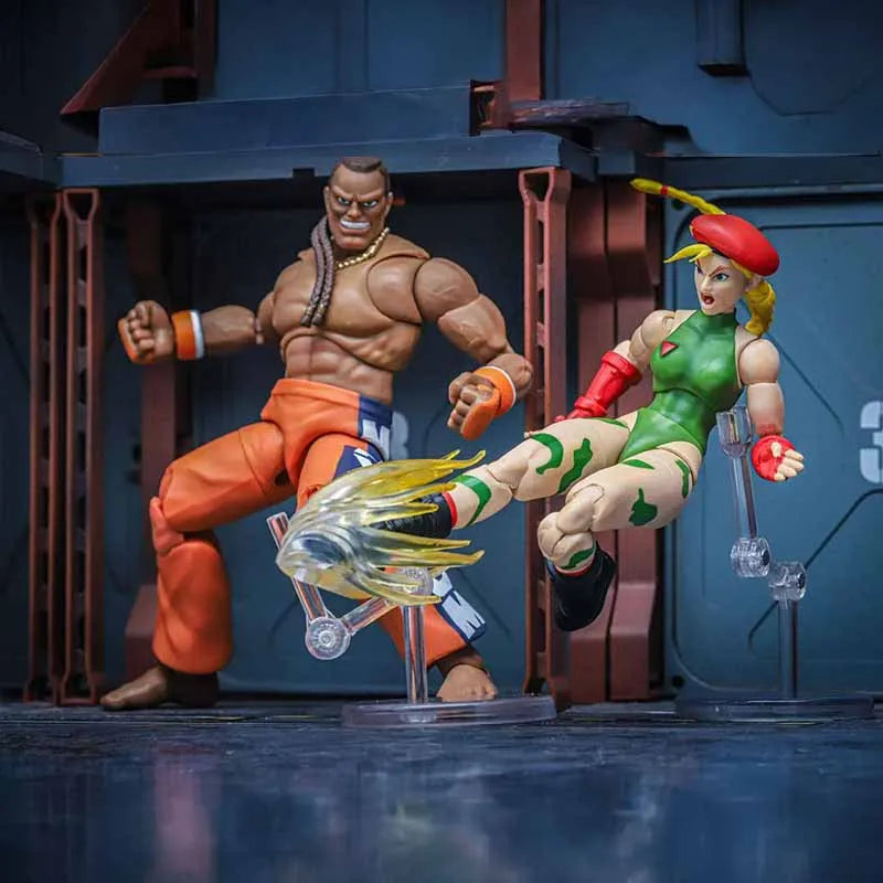 JADA Toys Action Figure Street Fighter 6" Guile Dee Jay Cammy With Window Box