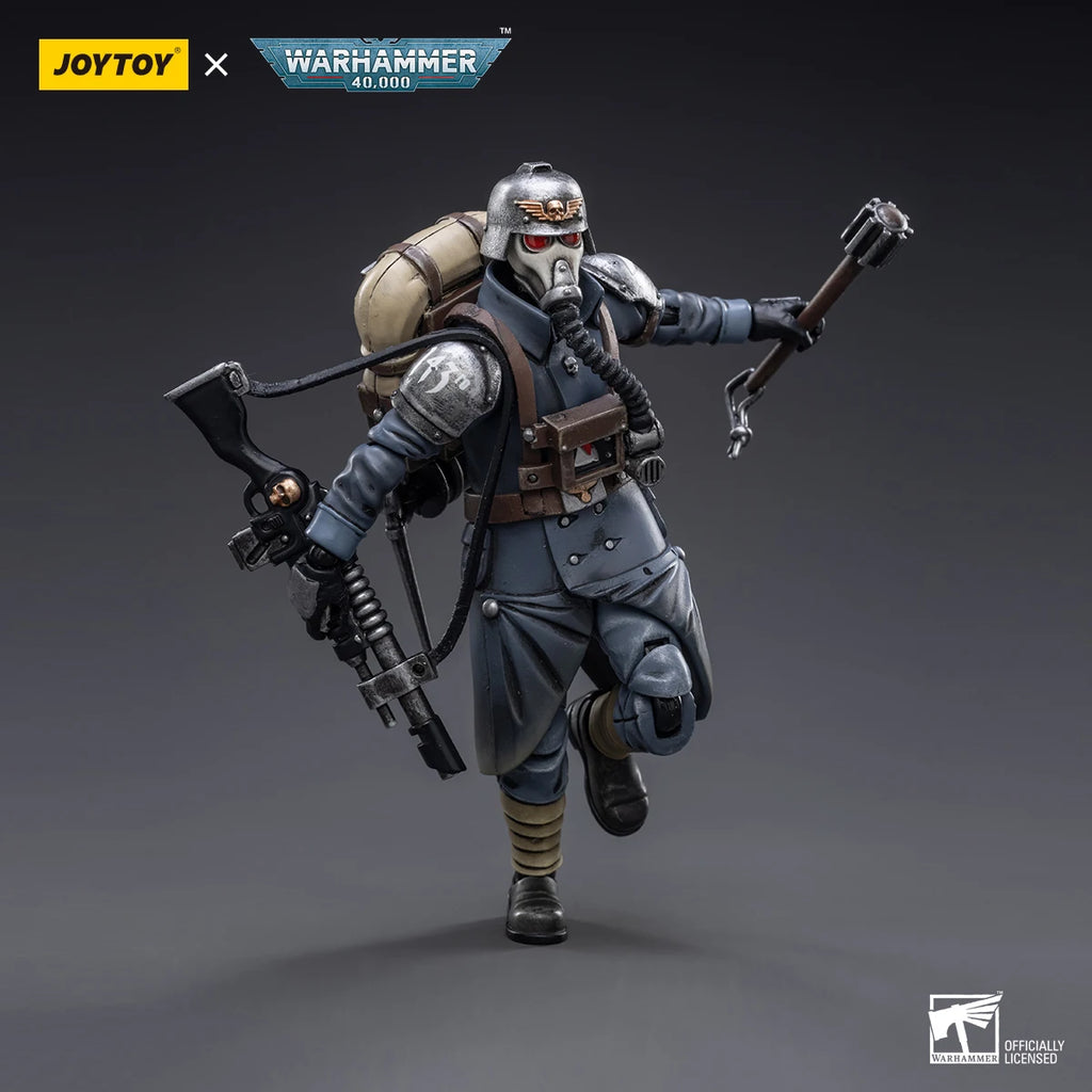 JOYTOY 1/18 Action Figure Warhammer 40K Astra Militarum Death Korps of Krieg Veteran Squad Model Toy Gifts
