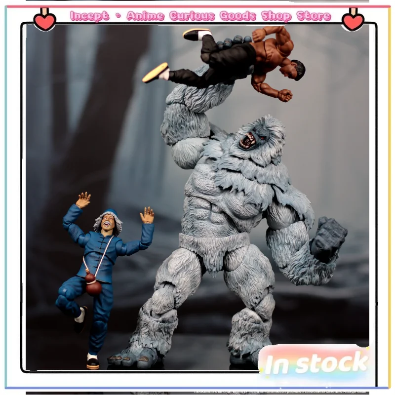 In Stock Original Monster 1/12 Snowman Bigfoot Black Giant Savage Movable Monster Collection Birthday Gift