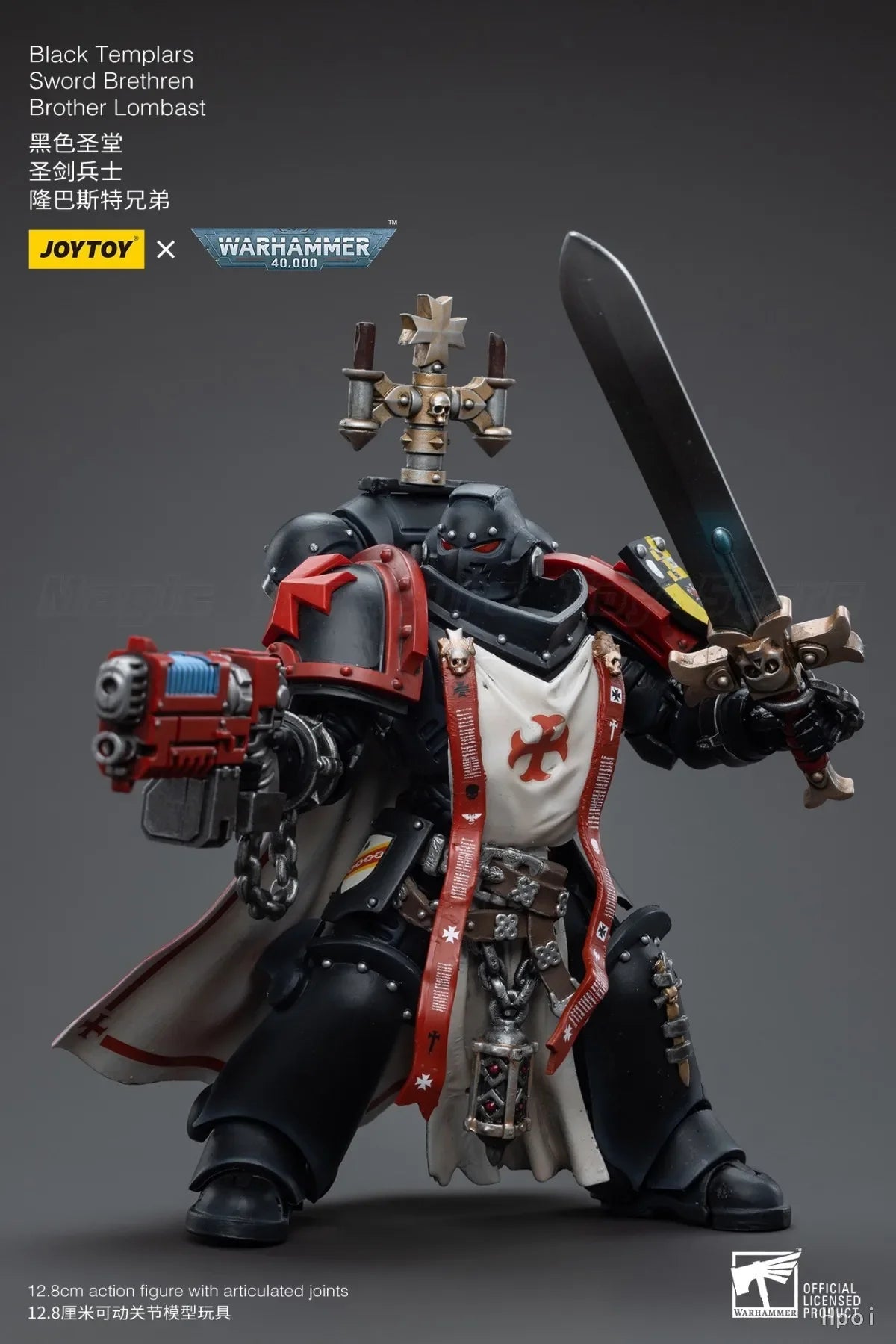 【MT】In stock JOYTOY 1/18 Action Figure Warhammer 40K Black Templars Sword Brethren Brother Lombas Model Toy Gifts