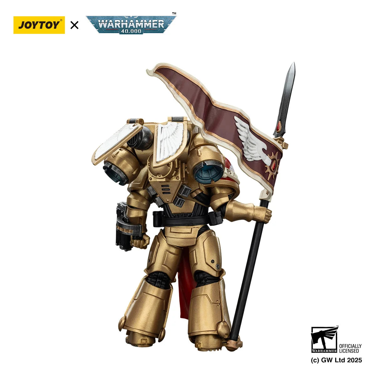 JOYTOY Warhammer 40k 1/18 Action Figures Blood Angels Sanguinary Guard with Inferno Pistol and Encarmine Blade
