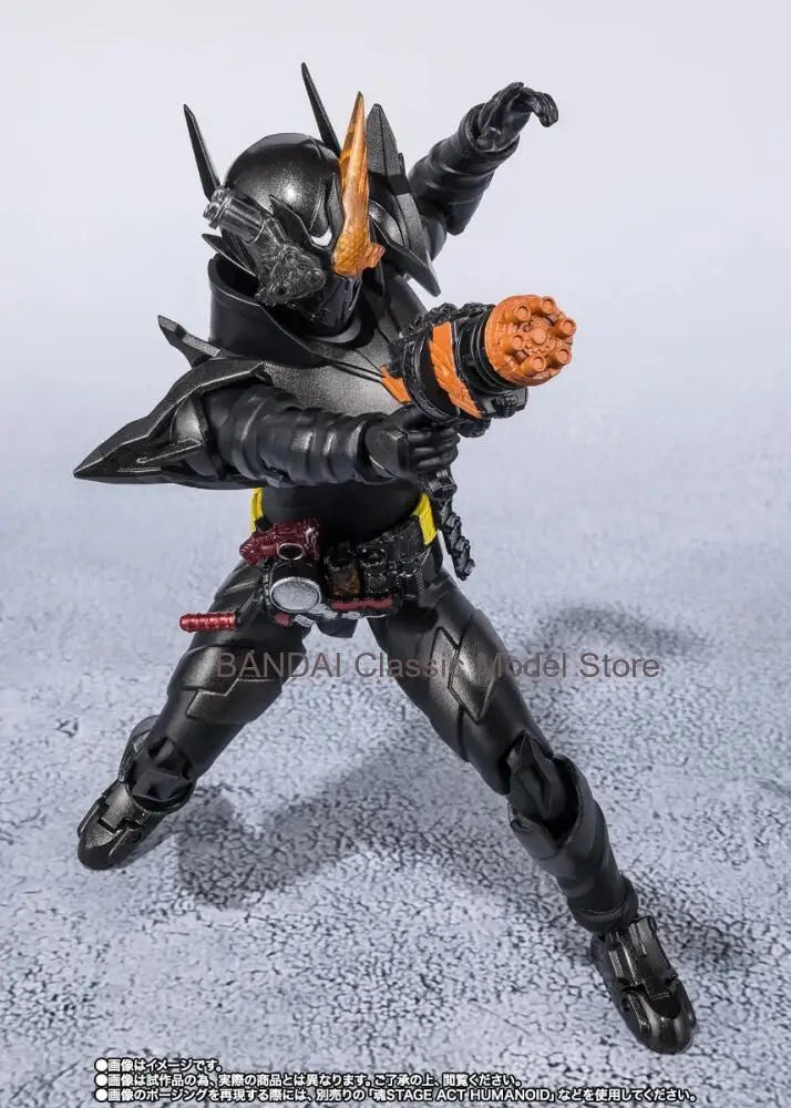 Original Genuine Model BANDAI SHF Kamen Rider 15cm Build Rabbittank Hazard Form Figure Anime Figurine Collections Toys Gifts
