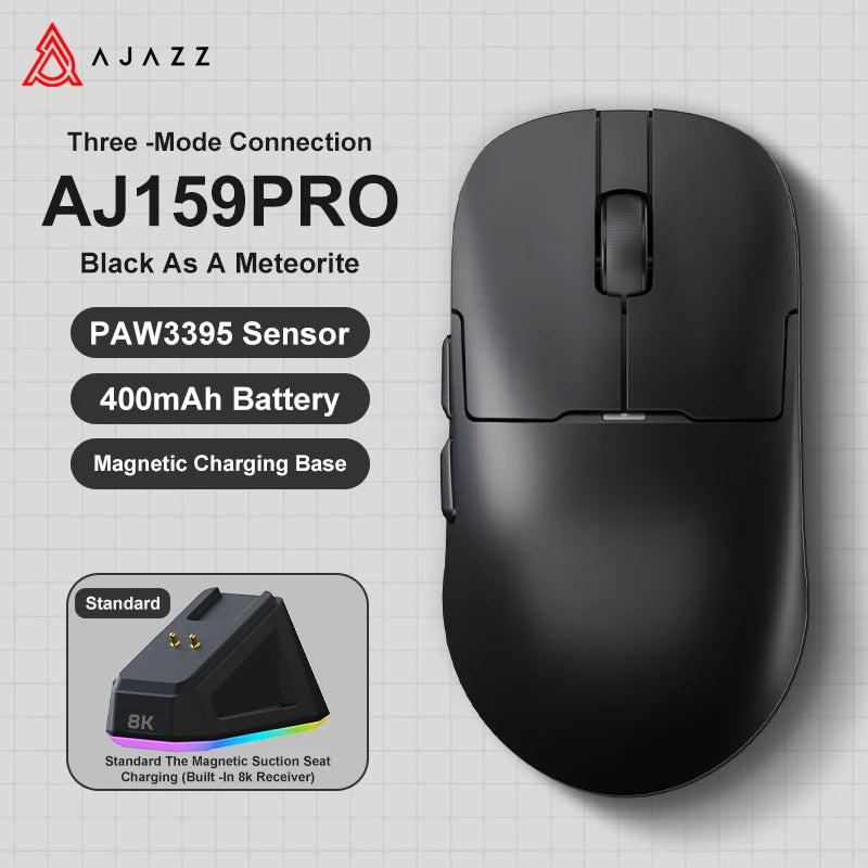 AJ159  Mouse,2.4G/Wired  Lightweight RGB,Magnetic Charging Dock  Gamer Gaming Wireless Mouse