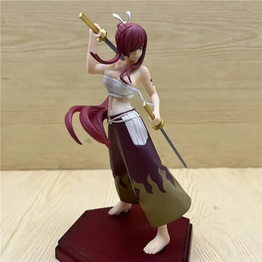 Fairy Tail Final Chapter Erza Scarlet Demon Sword Red Sakura Actionfigur - Bewegliches GSC POP PUP Modell Sammlerstück Weihnachtsgeschenk