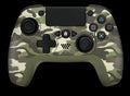 NEW Q600 Wireless Controller for PS4, Wireless Remote Gamepad with Unique Cracked Design/8 Adjustable LED Colors