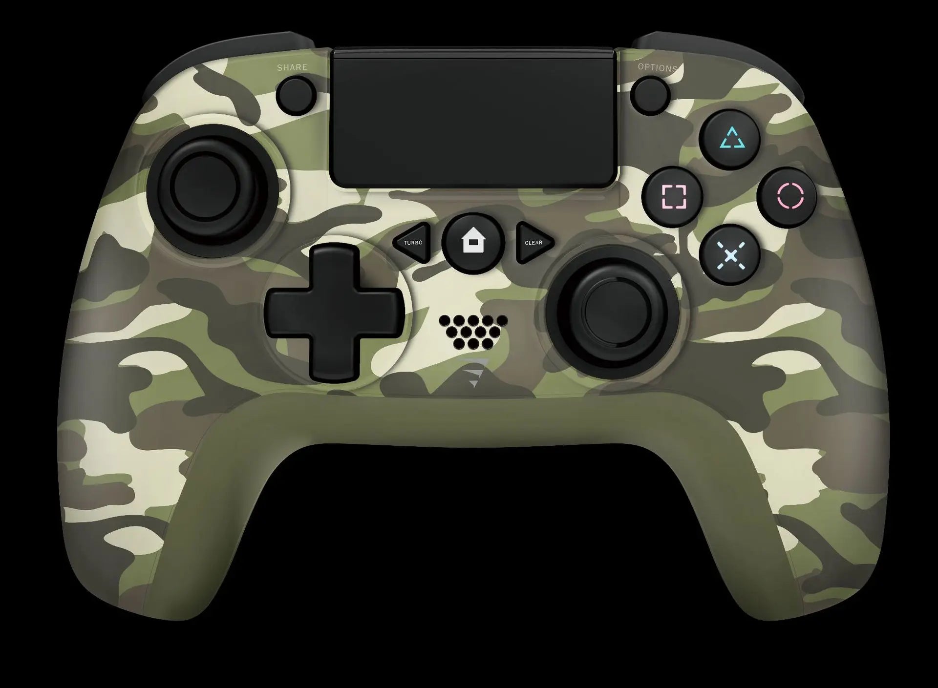 NEW Q600 Wireless Controller for PS4, Wireless Remote Gamepad with Unique Cracked Design/8 Adjustable LED Colors