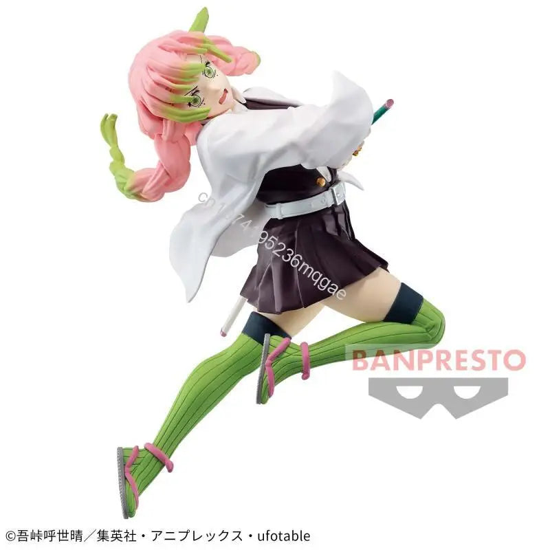 In stock Bandai Original Demon Slayer VIBRATION STARS Kanroji Mitsuri About 12cm high Action Figures Collection Model Toy Gift
