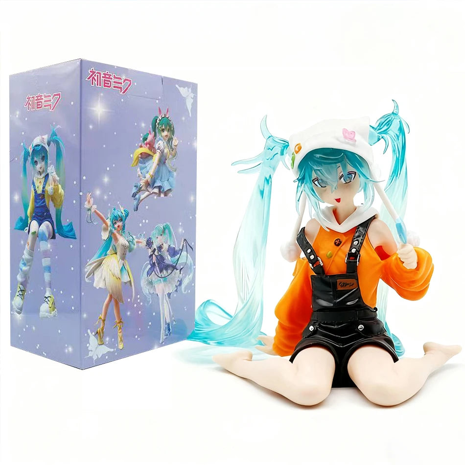 Anime Hatsune Miku Doll Model Cartoon Cute Kawaii Toys PVC Model Action Figures Car Dashboard Decoration Holiday Gift