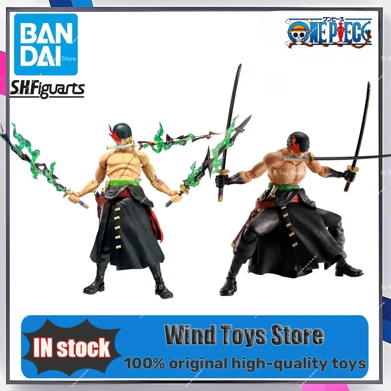 100%Original Bandai Limited Edition S.H.Figuarts SHF One Piece Roronoa Zoro Figure 'Lord of Hell' Anime Action Collectable Gifts