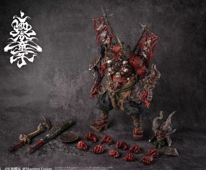 23cm Genuine Maestro Union Syuten Douji Ghost Of Da Jiangshan Immortal Legend Action Figure 1/12 Scale Mu-Il001 Collectible Toy