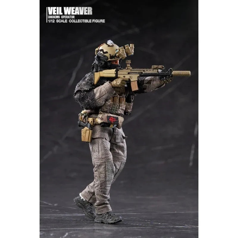 Presale HASUKI 1/12 SA04 Black Action Night Weaver WM-07 Scout Soldier Action Figures Model for Collection Scene Display