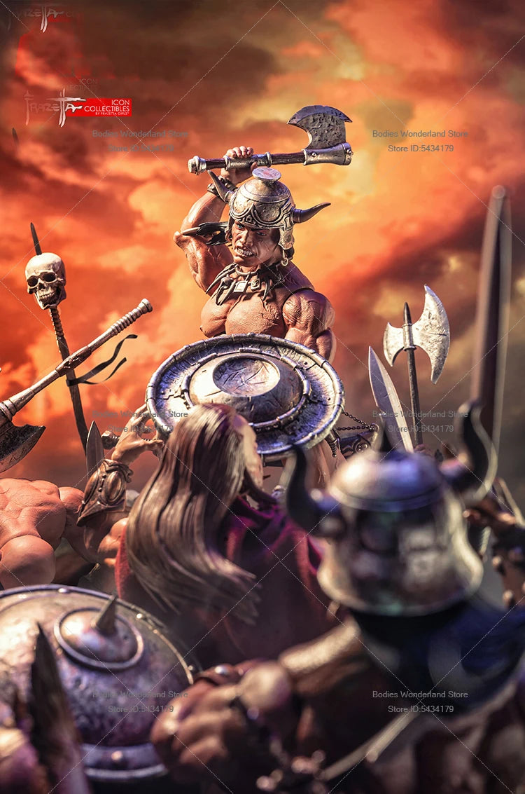 In Stock 1/12 Scale Barbarian Soldier Warrior Frazetta Girls Series 6Inch Action Figure Doll Collection