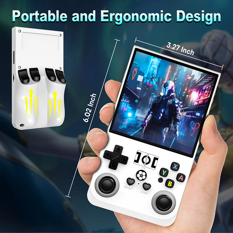 R36Pro Handheld Video Game Console Retro  Linux System 3.5 Inch IPS Screen Open Source  Portable Pocket Video Player 128GB Games