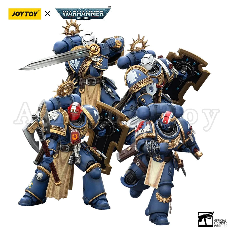 JOYTOY 1/18 Action Figure 40K Ultramarines Titus Metaurus Levantus Torvald Anime Toy