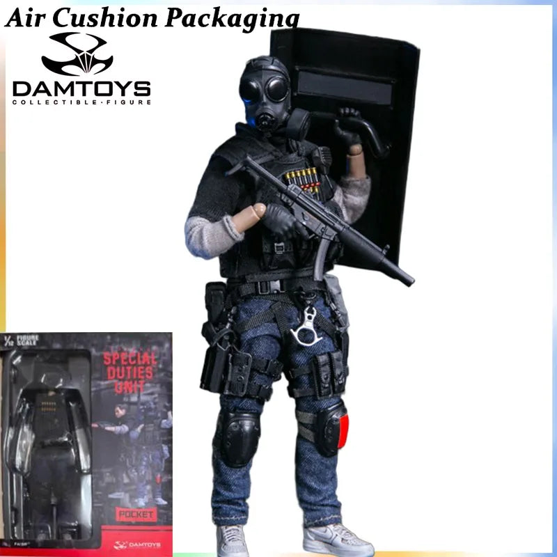 DAMTOYS Genuine 1/12 Pocket Elite Series British SAS Counter Terrorism Group Hong Kong Flying Tigers Action Figures Model Toy