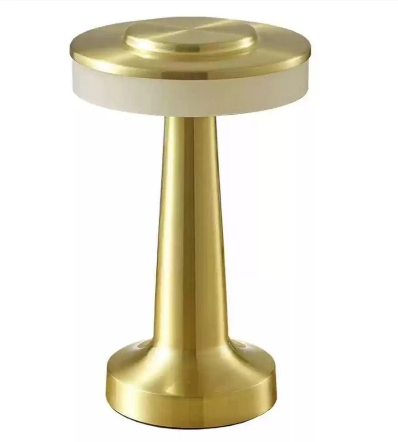 Metal Desk Lamp USB Rechargeable Portable Mood lig Touch Table Lamp Bedside Night Light for Bar KTV Hotel Coffee Shop Bedroom