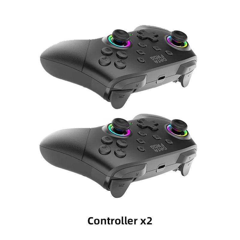 DATA FROG S80 Pro 2pcs Switch Pro Controllers for Switch2/Switch Lite Wireless Game Controller for NS Switch OLED Gamepad for PC