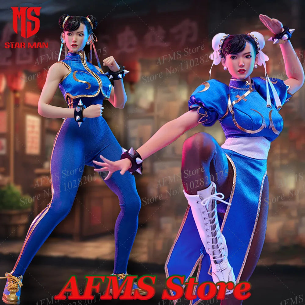 In stock STAR MAN MS-008 1/6 Women Soldier Chun-Li Classic Fighter Gir ...