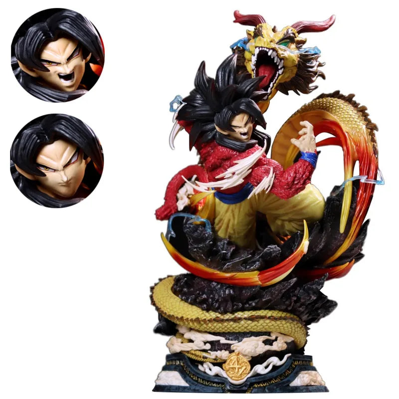 YUNQI CREATE Studio PVC GK Dragon Ball Z Son Goku Ultra Instinct Statue 50cm DBZ Anime Model Action Figure Collection Toy Figma