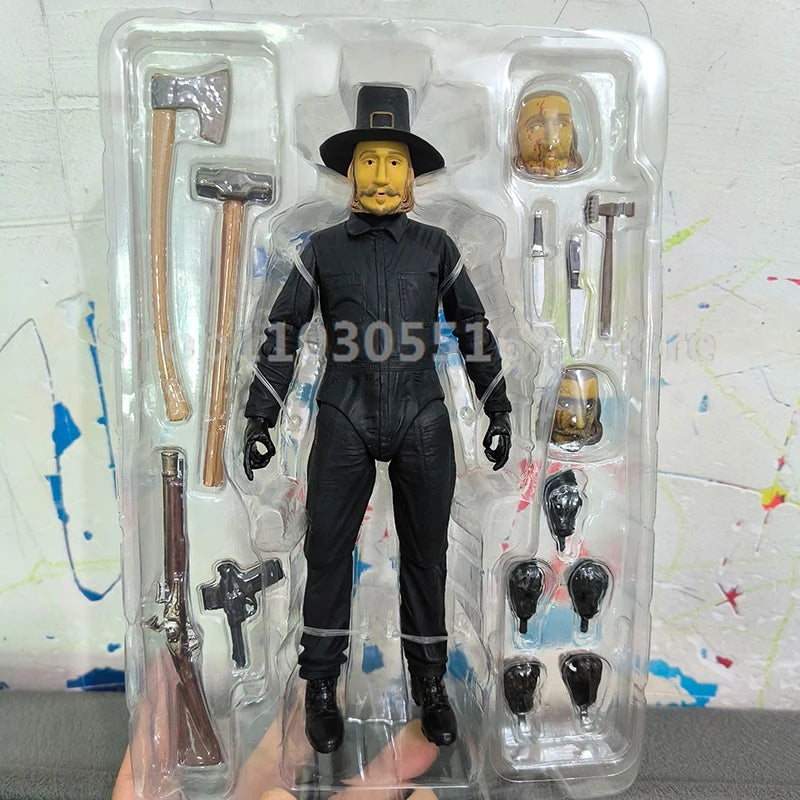 7inch Original NECA Thanksgiving There Will Be No Leftovers Ultimate John Carver Action Figure Anime Collectiblble Model Gift