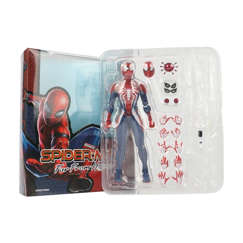 SHFiguarts Spider Man Figuarts PS4 Game Version SHF Peter Parker Simple style Heroic action Action Figure Model Toys Gift