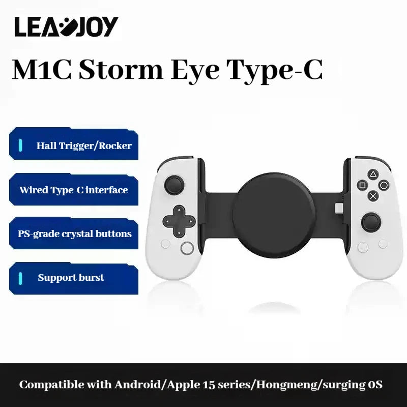 2025 LEADJOY M1C+Stretching Gamepad  Android ios Streaming Mobile Game Peripheral DNF Heat Dissipation Genshin Impact gamepad