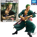 In Stock Original Bandai Banpresto One Piece Grandista Roronoa Zoro Anime Figures Model Decorative Ornaments Boys gift