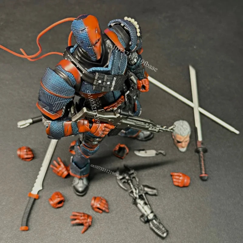 In Stock Genuine LPZZ BATMAN Action Figure Deathstroke Toys Arkham Knight Scale Male Soldier Warrior Edition Figurine Gifts
