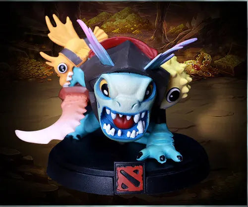 Dota 2 Actionfiguren-Set: Jakiro, Shadow Fiend, Snapfire, Earthshaker, Drow Ranger, Rubick, Treant, PVC Q Version, 10 cm Spielzeugpuppe