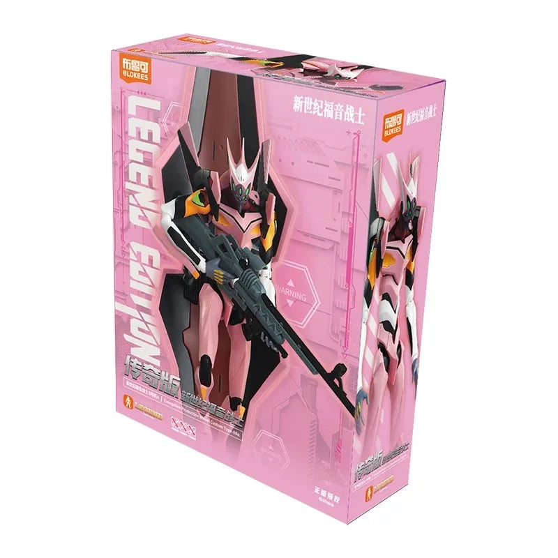 Original Blokees Eva Fantastics Series Asuka Shikinami Langley Action Figure Anime Movable Kit Model Toy Collection Toys Gift