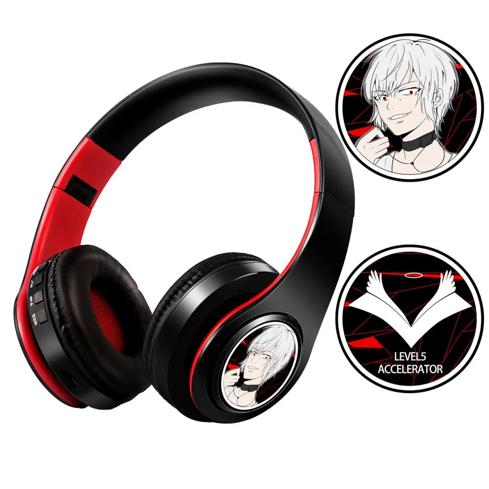 Miku Nakano Sanjiu Cosplay Bluetooth Headset 5.0 Over-ear Stereo Anime Headphones  for Mobile Phone