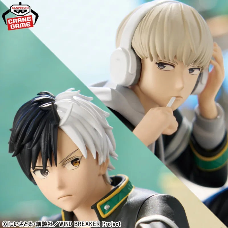 In Stock Original BANDAI BANPRESTO WIND BREAKER Chatting Time PVC 11CM Anime Character Model Collection Toys Gifts