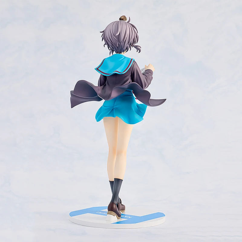 Genuine Original KADOKAWA The Melancholy of Haruhi Suzumiya Nagato Yuki Anime Figure Collectible Model Doll Statuette Gifts