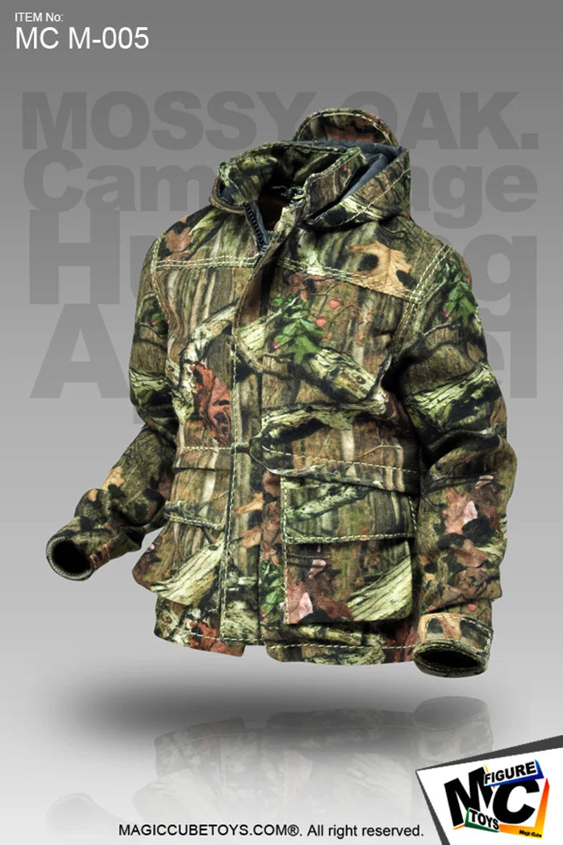 Mc Toys Mcm-005 1/6 Male Soldier Camouflage Jacket Pant Hat T-shirt Set Bionic Hunting MC Clothes Set Suit for 12" Action Figure