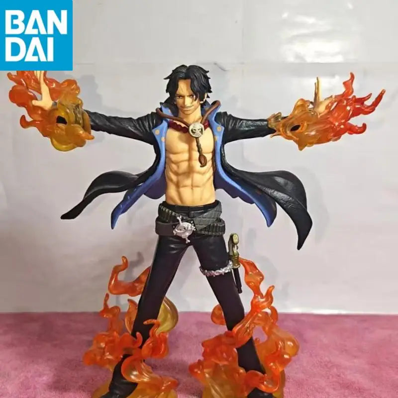 Genuine Bandai Namco Banpresto DXF SPECIAL One Piece Portgas D Ace PVC  Anime Figure Model Desktop ornament Collector Figurine