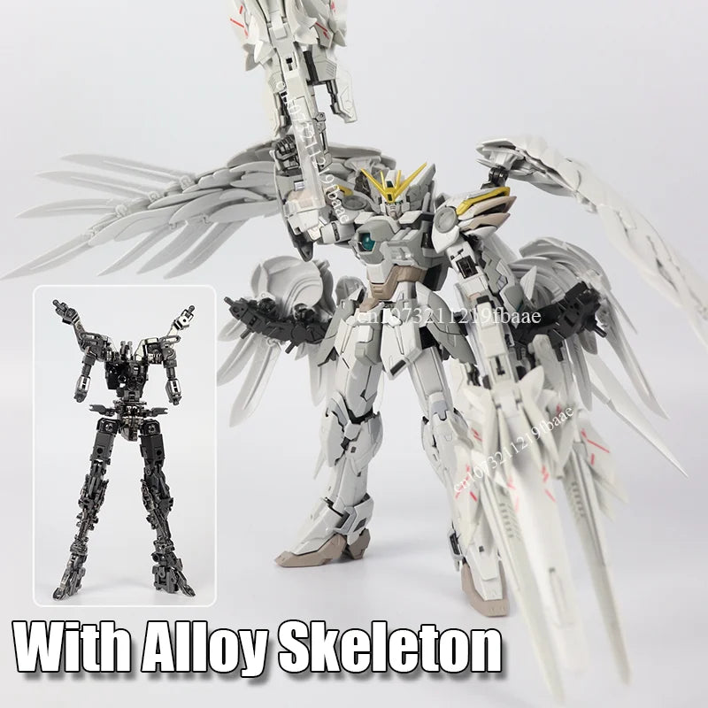 In Stock DABAN 8827 Wing Zero Snow White MG 1/100 XXXG-00YSW Assembly Model Kit Toy Alloy Skeleton Action Figure Gifts