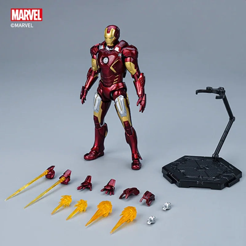 Fondjoy Marvel Iron Man MK7 DIY Assemble Toy Iron Man Model 15cm ABS Material 1/12 Scale Action Figures Toy  Boys Birthday Gift