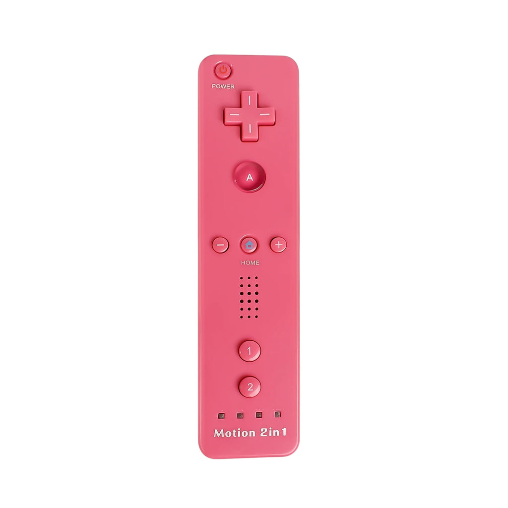 2 in 1 For Nintendo Wii Controller Set Optional Motion Plus Joystick Wireless Remote Gamepad with Silicone Case Video Game