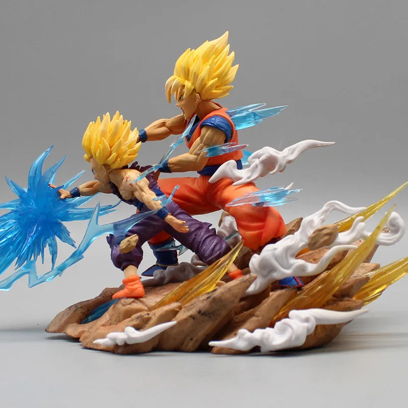 Dragon Ball Z Son Goku Gohan And Cell Anime Figures Super Saiyan Action Figurine Pvc Statue Model Doll Decoration Desk Toy Gifts