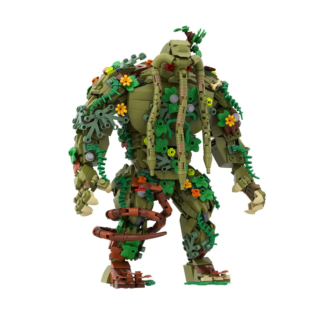 MOC Man Thing Building Blocks Model Movie Man Thing Horror Swamp Monster Action Figure Bricks Assemble Toys Kids Birthday Gifts